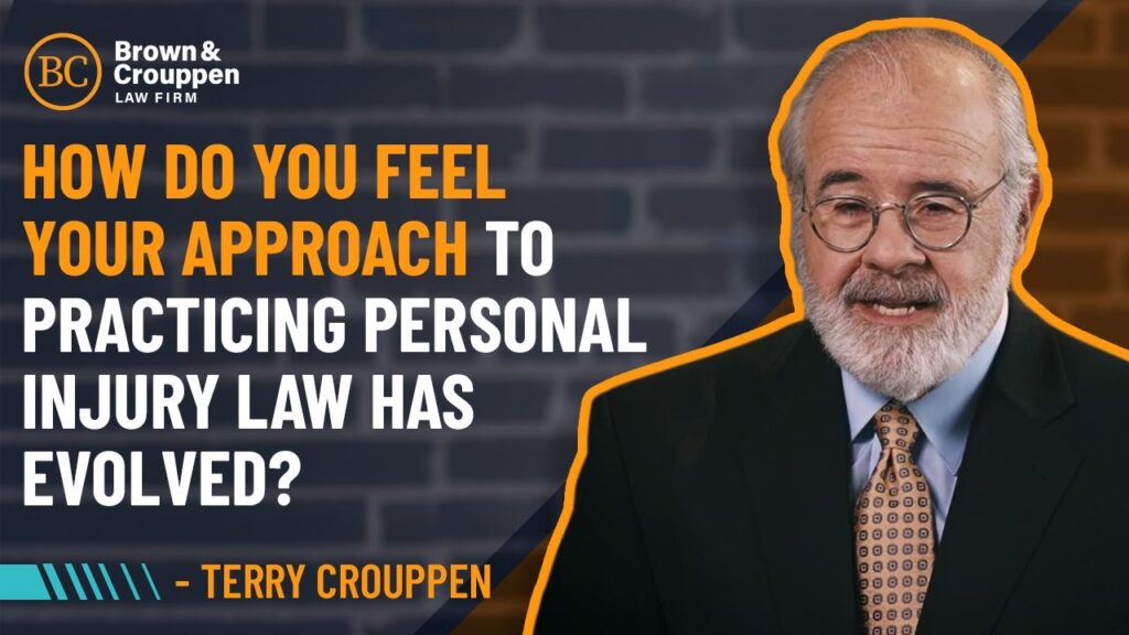 video thumbnail covering the topic of how Terry Crouppen's approach to practicing personal injury law has evolved