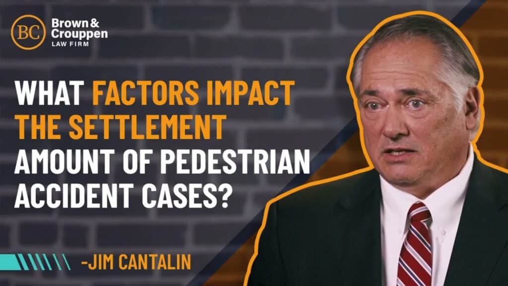 Attorney Jim Cantalin talking about the factors that impact the settlement amount of pedestrian accident cases