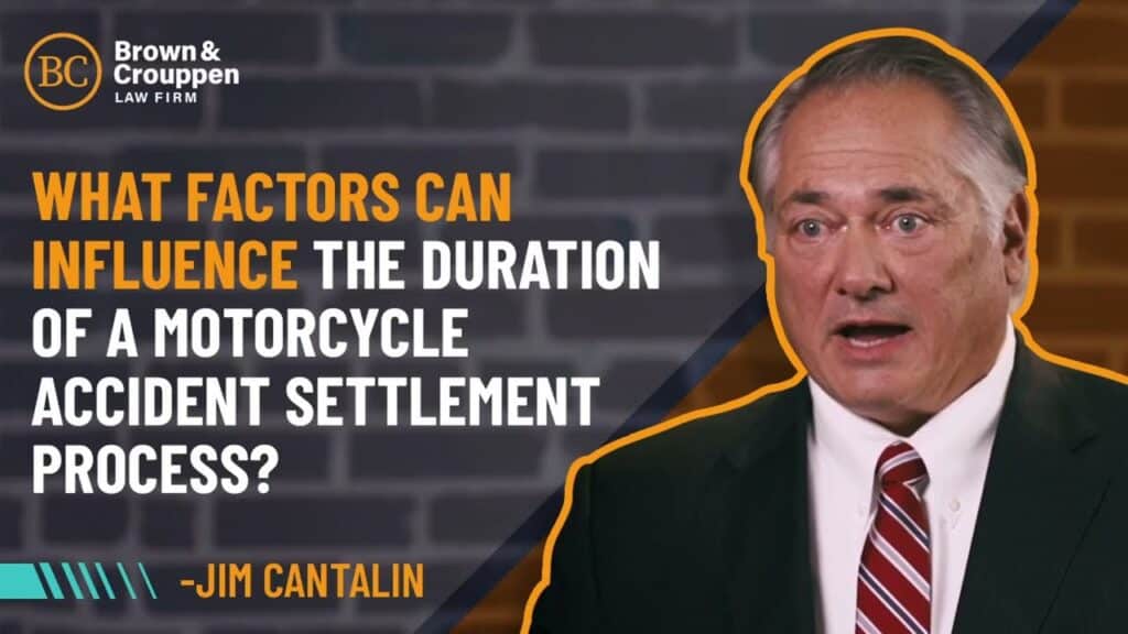 Attorney Jim Cantalin on what factors can influence the duration of a motorcycle accident settlement process