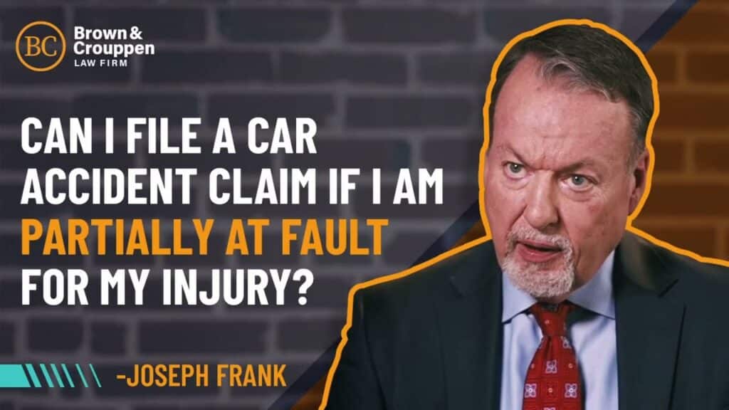 Attorney Joseph Frank on if you can file a car accident claim if you are partially at fault for your injury