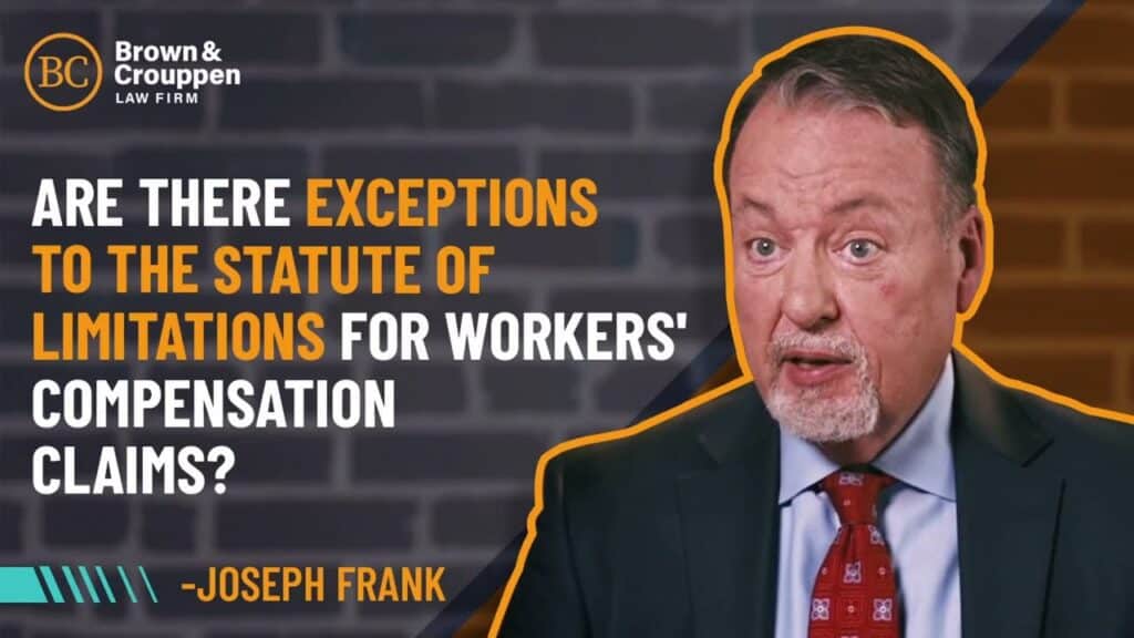 Attorney Joseph Frank talking about the exceptions to the statute of limitations for workers' compensation claims