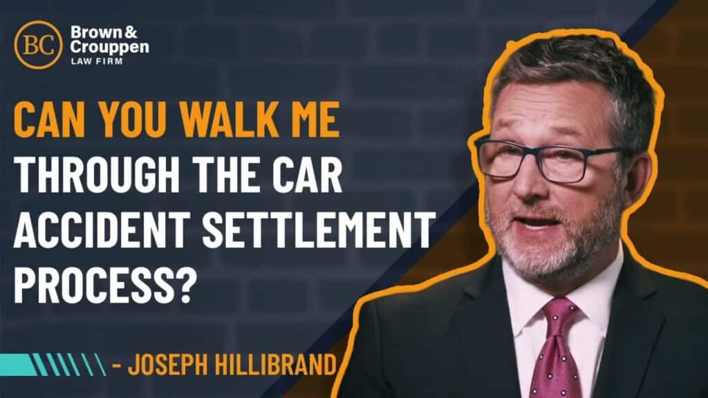 Attorney Joe Hillebrand talking about the car accident settlement process