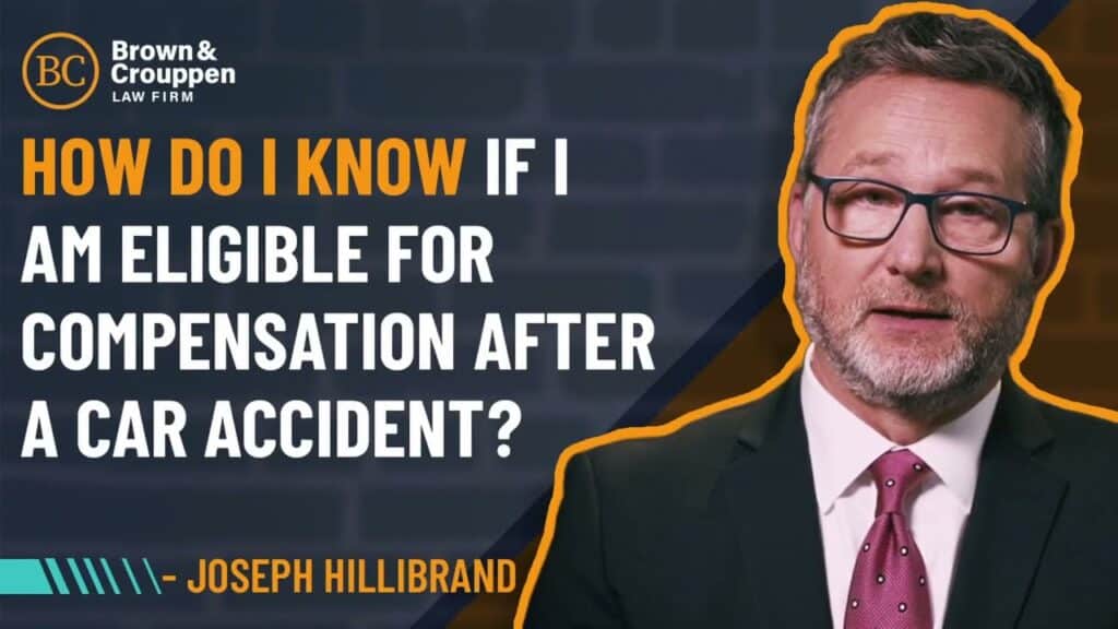 Attorney Joe Hillebrand on eligibility for compensation after a car accident